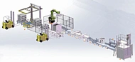 25kg Fully Automatic Packaging and Palletizing System